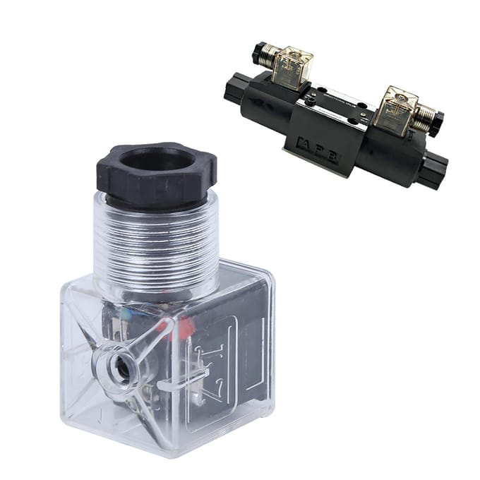 5 Stuks Solenoïde Spoel Stekker Hydraulische Klep Transparant Spanning Universele Accessoires DC24