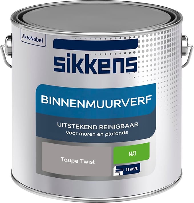 Sikkens - Binnenmuurverf Mat - Taupe Twist - Mengverf - 2,5 L