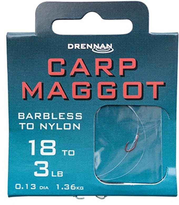 Drennan Carp Maggot Barbless Onderlijnen Haak: 16 - 0.14mm