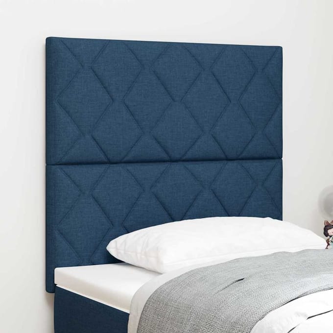vidaXL Hoofdbord Blauw 100 cm Stof