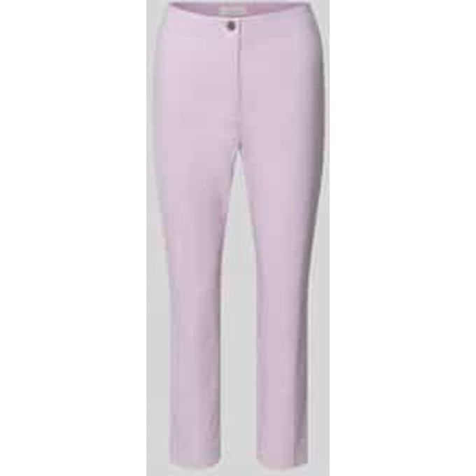 slim fit stoffen broek in verkorte pasvorm