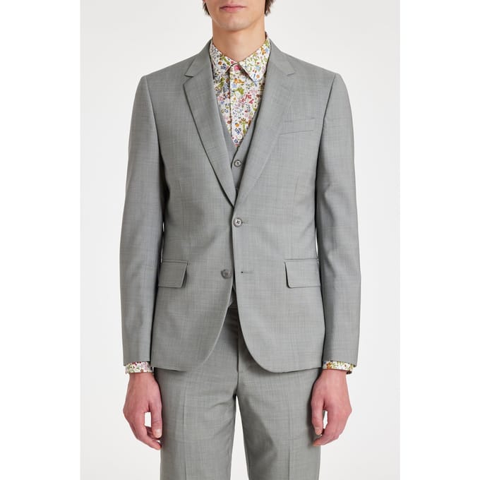Paul Smith Mens Tailored Fit 3pce 2 Button Suit Emerald Green Maat: 54 | Kostuumbroeken Outlet | Heren | Grijs