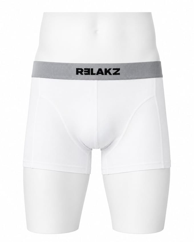 RELAKZ - Heren Boxershorts - Trunks - 2-pack - Lenzing Modal - Wit - maat M