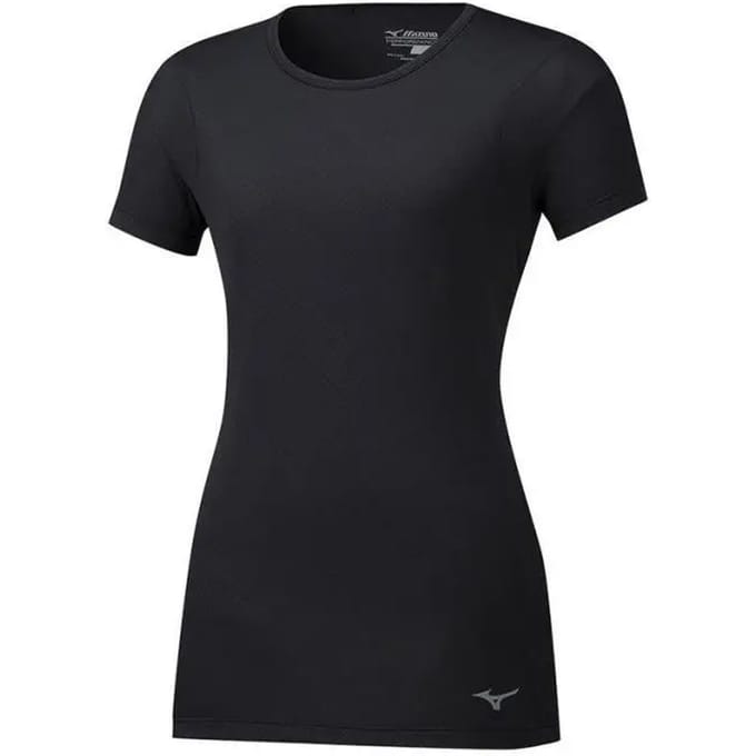 Mizuno Alpha Vent Dames Zwart T-Shirt