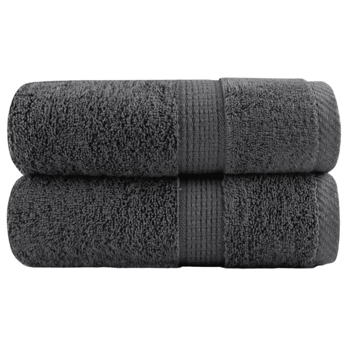 vidaXL - Gastendoekjes - SOLUND - 2 - st - 600 - g/m² - 30x50 - cm - antracietkleur