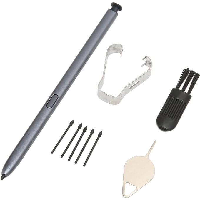 Stylet de remplacement Stylet tactile avec pincette à pointes pour Samsung Galaxy Note 10 Lite gris