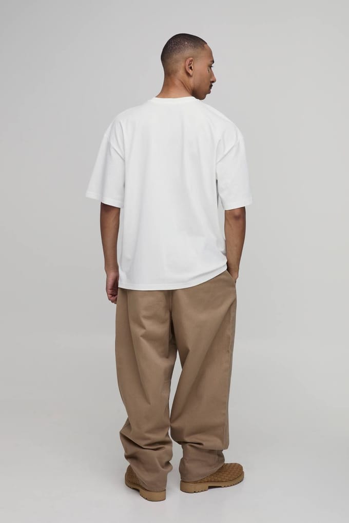Ballonmodel Broek Met Applicatie Patch In Twill | Khaki | Size 32