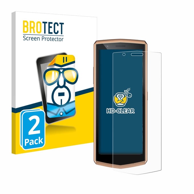 BROTECT - Screenprotector voor Cubot Pocket 3 - Folie Beschermfolie transparant 2 Stuks