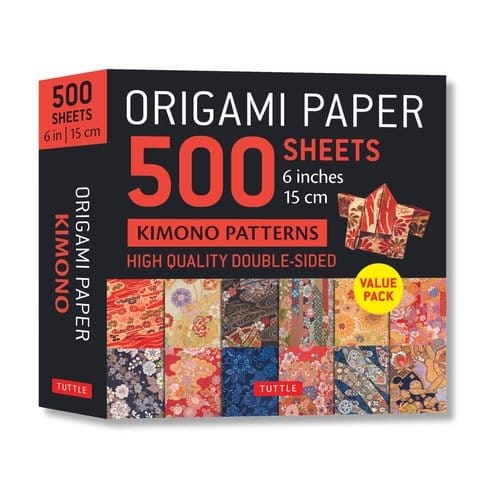 Origami Paper 500 sheets Kimono Flowers 6" (15 cm)