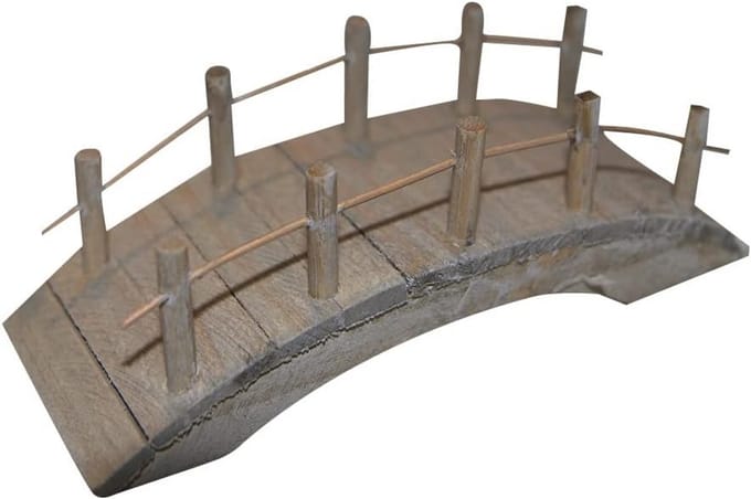 Houten brug plat 10 x 4,5 x 4,5 cm