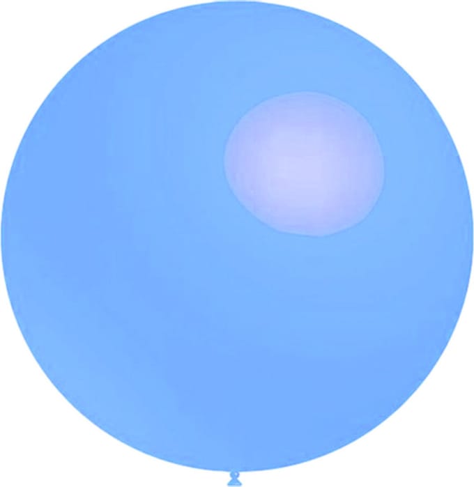 DW4Trading XL Ballon Licht Blauw - Feestversiering - 90 cm