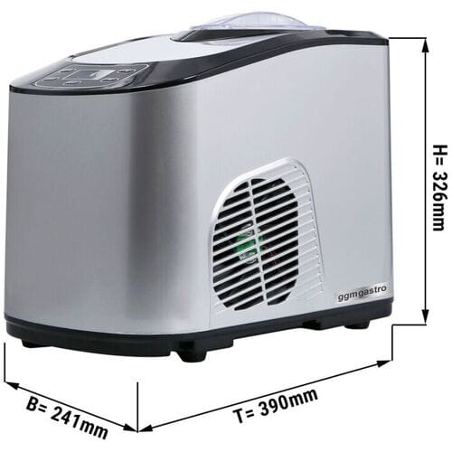 GGM Gastro Eismaschine - 1,5 Liter/h - 140 Watt - Tischgerät Zilver