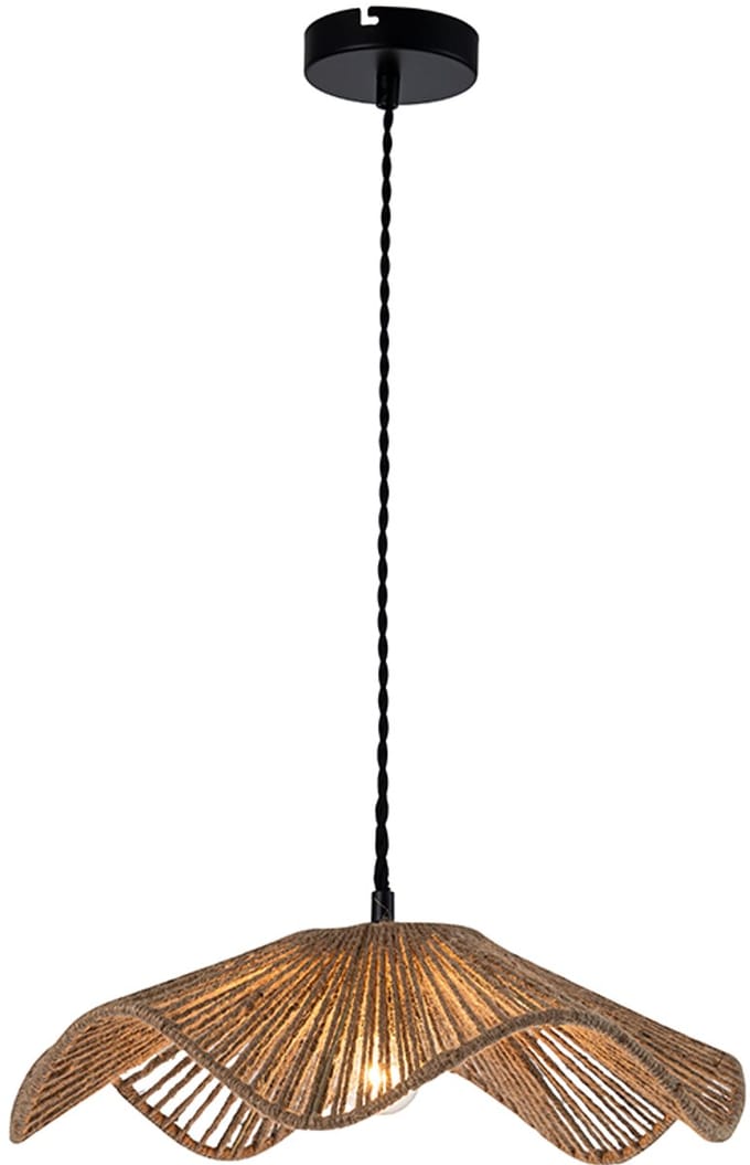 Olucia - ANNELOT - Hanglamp - Bruin / Zwart - Vorm: Overig