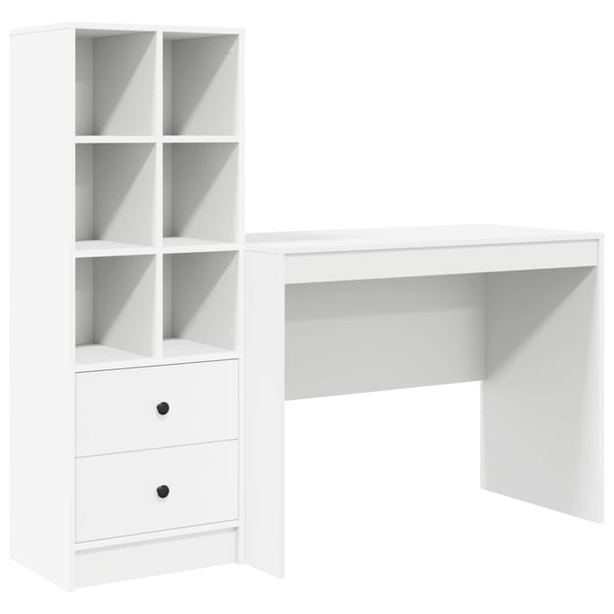 vidaXL - Bureau - Wit - 145.5 - x - 50 - x - 127 - cm - 2 - st