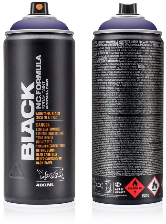 Montana BLACK P4100 Power Viol spuitbus 400ml