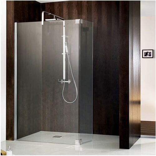 HSK Walk In Atelier front element with movable side panel,120 x 35 cm