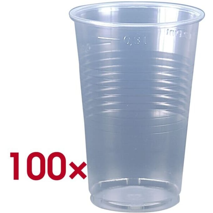 Drinkbeker (PP), 0,3 l, Ø 7,8 cm · 11,3 cm, transparant