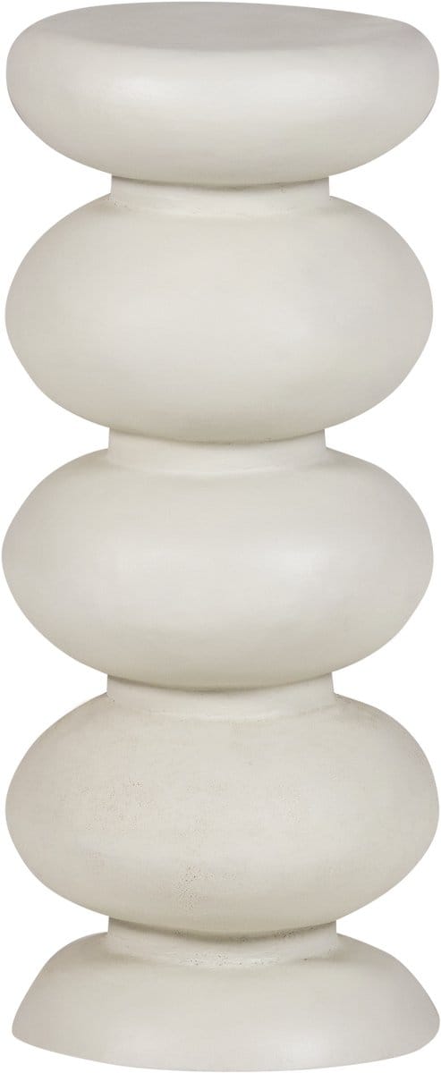 WOOOD Brilo Bijzettafel - Metaal - Creme - 69x29x29
