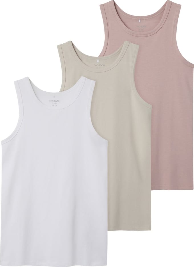 NAME IT - TKFTANK TOP 3P SOLID NOOS - Meisjes - Onderhemden