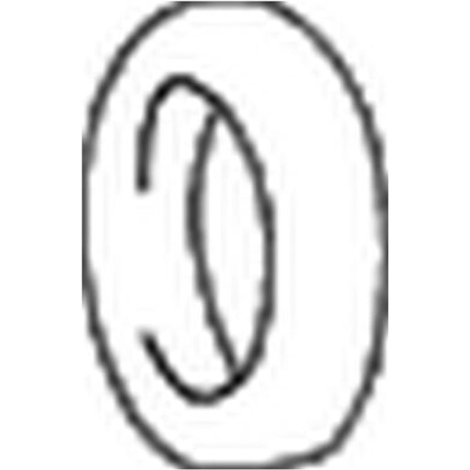 Rubberstrip, uitlaatsysteem BOSAL 255-873