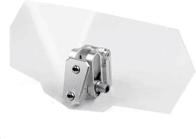 Motor Windscherm - Verstelbare Deflector - Comfortabel Rijden - Universele Pasvorm - 27 x 122 cm - Transparant