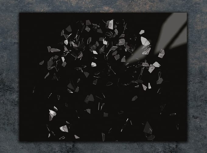 TMK ArtDeko - Snijplank - Glas - 30x22 cm - Zwart