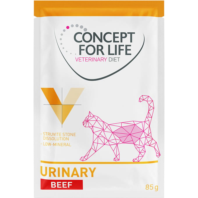 Concept for Life Veterinary Diet Urinary Rund Kattenvoer - 12 x 85 g
