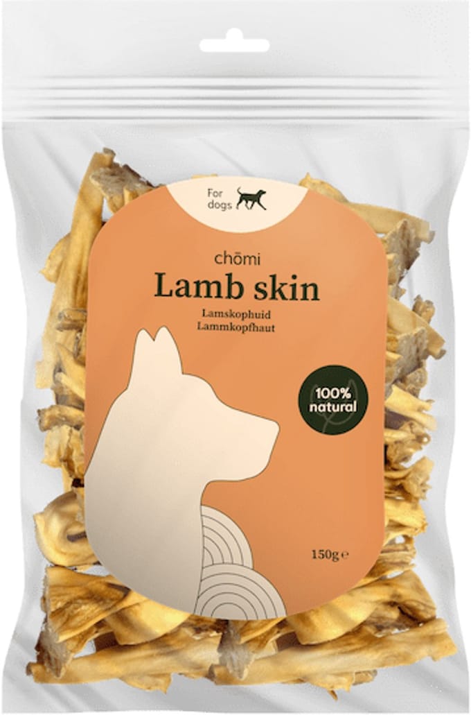 Chomi Pets - Lamskophuid kauwsnack - 150 gram - 150g
