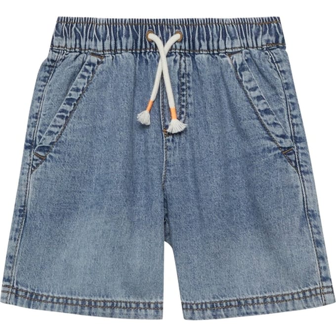 Jeans Bermuda Instapmodel Hoge Taille Zeer Wijd Versleten Effect Kind s.Oliver