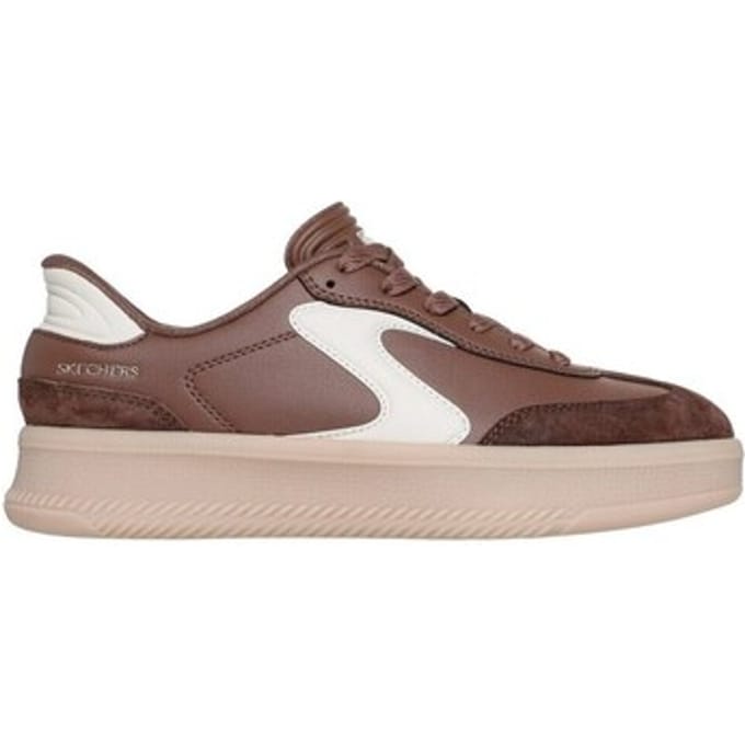 Skechers Hotshot HI - Lifted Luxe Polyurethaan Dames Bruine Standaard Sneakers
