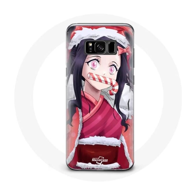 Coque pour Samsung Galaxy S8 Plus Anime Demon Slayer Kamado Nezuko Le jour de Noël 2023