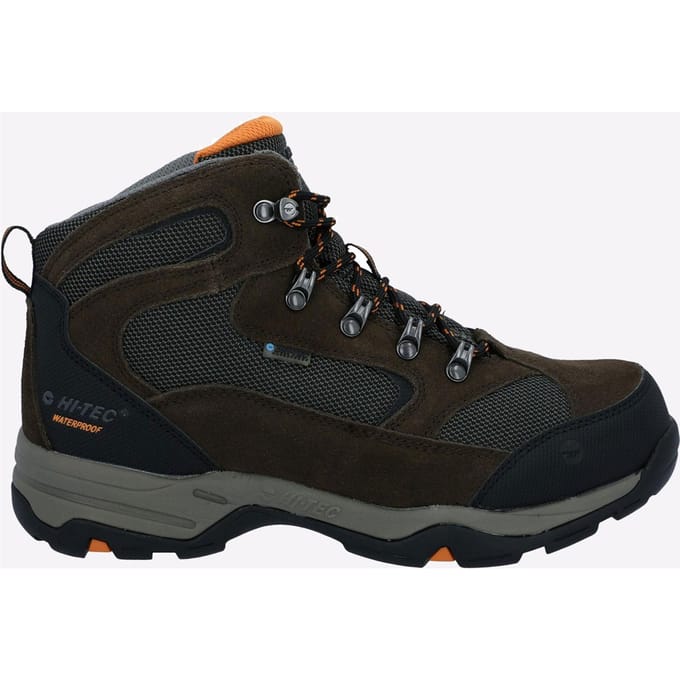 Hi-Tec Storm Heren Wandelschoenen Van Donkerbruin Suède