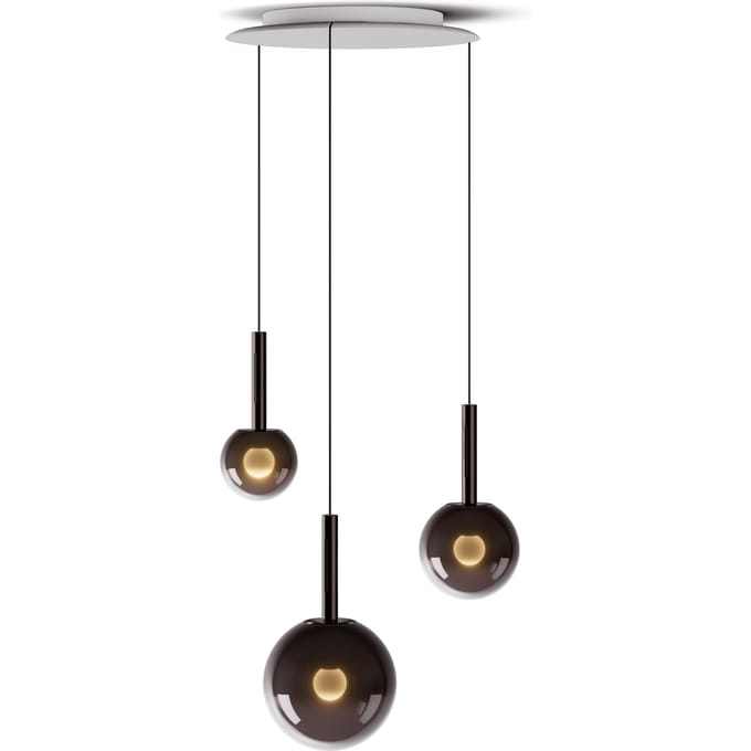 Occhio Luna Cloud 3 Hanglamp - phantom - L 20 - 170 cm