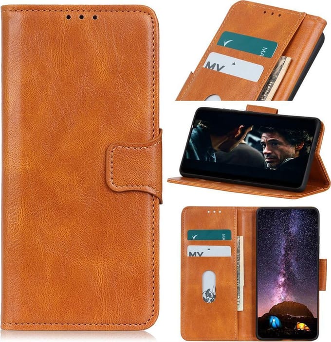 Bestcases Portemonnee Telefoonhoesje iPhone 12 Pro Max - Bruin