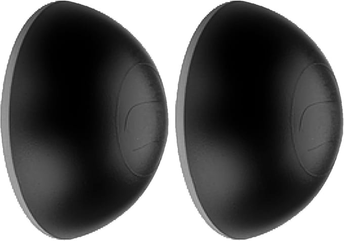 2 stuks zelfklevende deurstopper rond zwart 31 mm wandbescherming