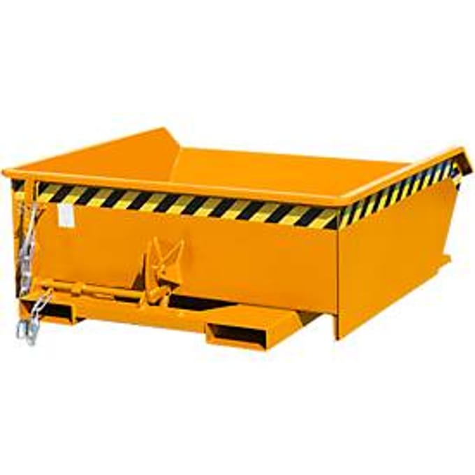 Kiepbak Bauer Mini type MGU 460, laag model, 460 l inhoud, oranje