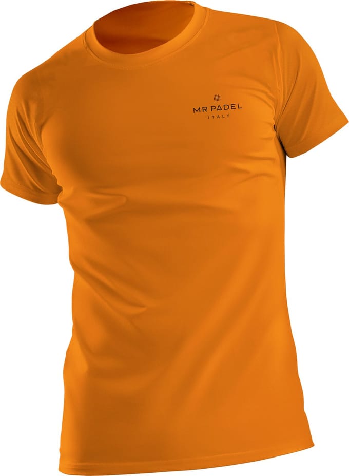 Padelshirt Regular Fit Neon Oranje - Maat S