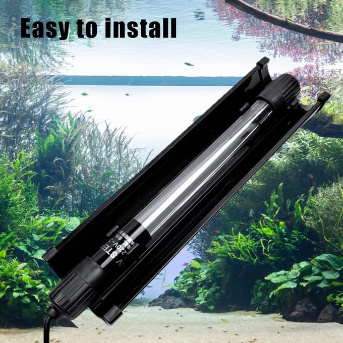 Beschermkap voor Aquarium Vistentank Ultraviolet Germicide Lamp gray