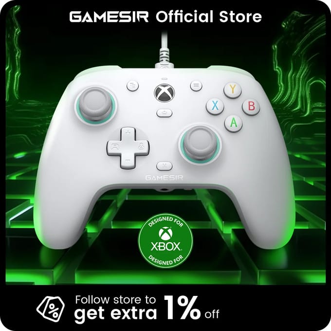 GameSir G7 SE Xbox Bedrade Gamepad Gamecontroller voor Xbox Series X, Xbox Series S, Xbox One X     S, met Hall Effect-joystick G7 SE Blue