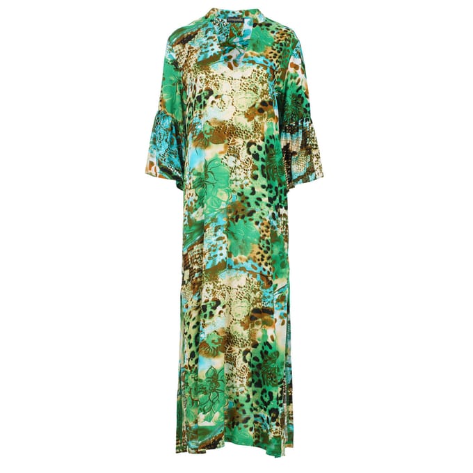Animal Print kaftan stijl maxi jurk
