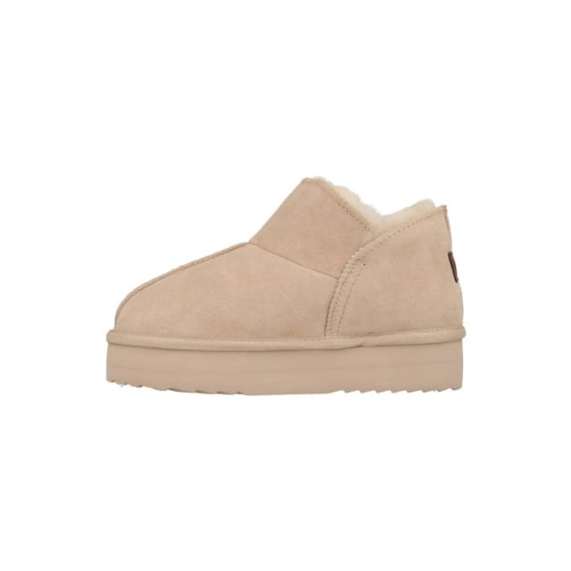 Warmbat Willow Plateau dames gevoerde boot - Beige - Maat 40