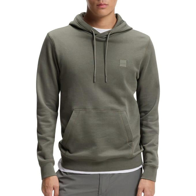 BOSS Orange Wetalk Heren Pullover Hoodie met Logo Patch