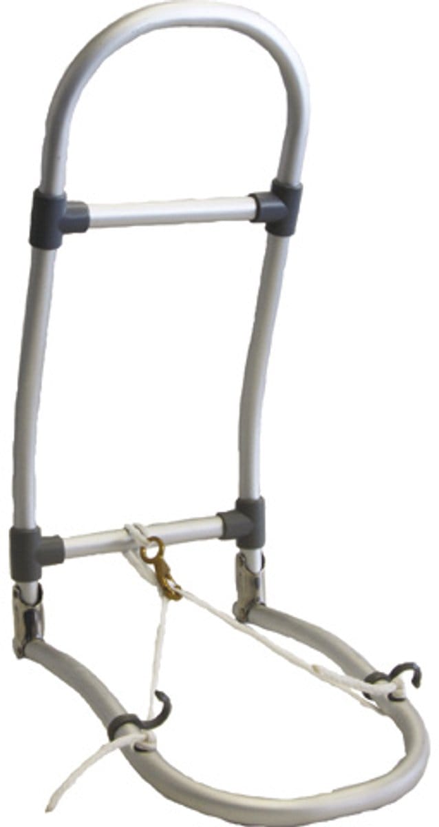 Zwemtrap aluminium voor opblaasboot 2 steps