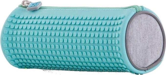 Pixie Crew Etui Met Siliconen Paneel En Pixels 20 Cm Turquoise
