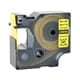 DYMO 1805444 IND Rhino tape krimpkous zwart op geel 24mm (huismerk)