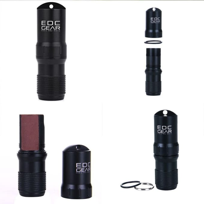 Capsule EDC Waterdichte Box Hike Survival Pill / Luciferdoos Box Container Survive Seal Trunk Container Houder Opslag groen