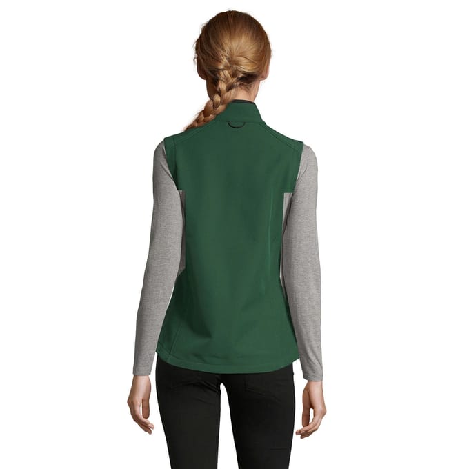 SOLS Dames/Dames Rallye Softshell Mouwloos Gilet (Fles groen)