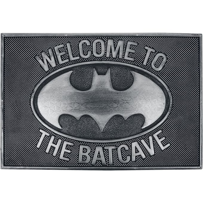 Batman - Gothic Deurmat - Enter The Batcave - voor Geen - zwart-grijs