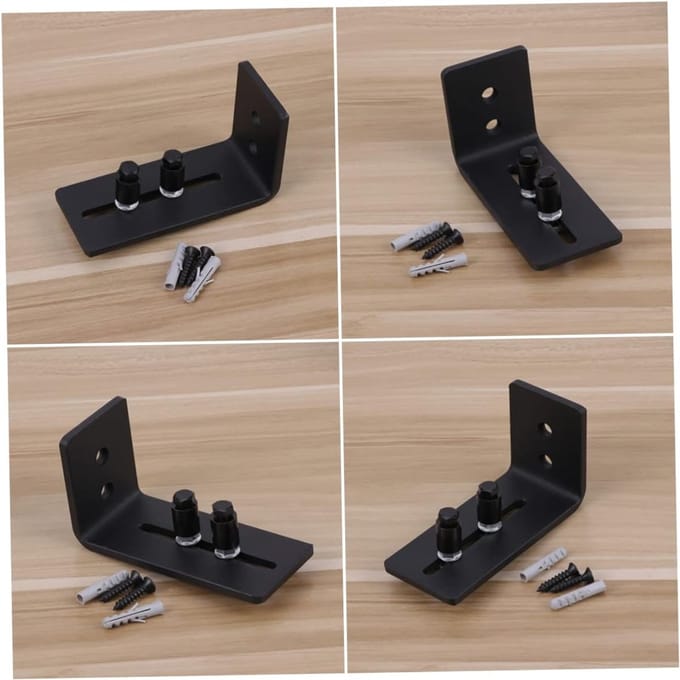 Deurstopper Schuifdeur - Rolgeleider Deur - Stabiele Deuren - Stalen Frame - 11.5 cm Lengte - Zwart