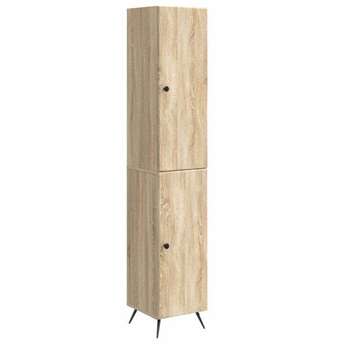 vidaXL - Kast - Set - 2 - st - Sonoma - Eiken - Bewerkt - hout